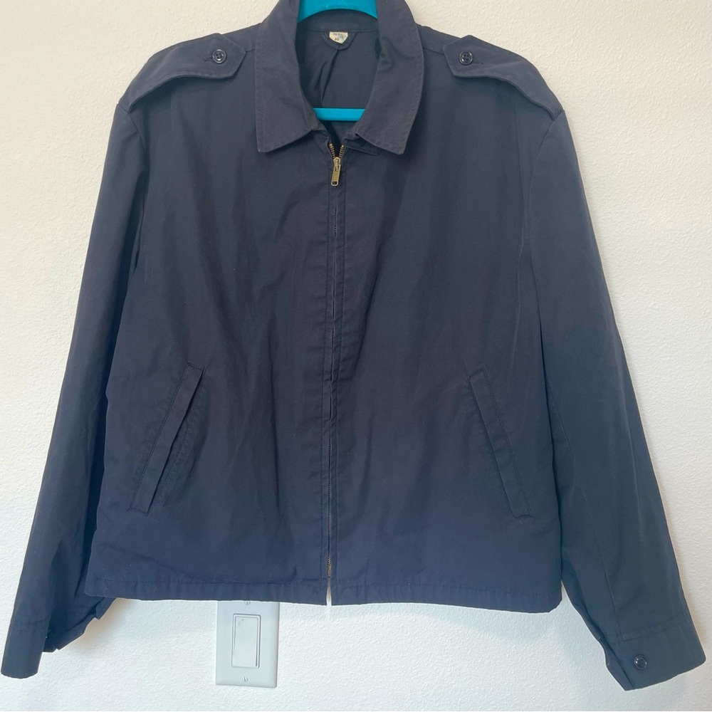 Vtg Neptune Garment U.S. Navy Military Windbreaker Official Uniform Men SZ 46